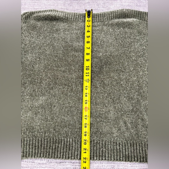 Tommy Bahama Women's Sweater Green  Chenille Knit Top Boat Neck Boxy Cozy Sz L - Picture 6 of 9